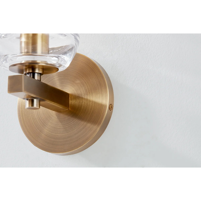 Troy B1109 Trey 1-lt 9" Tall Wall Sconce - Patina Brass