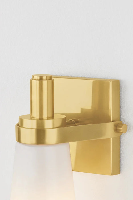 Hudson Valley 4221 Trude 1-lt 12" Tall Wall Sconce - Aged Brass