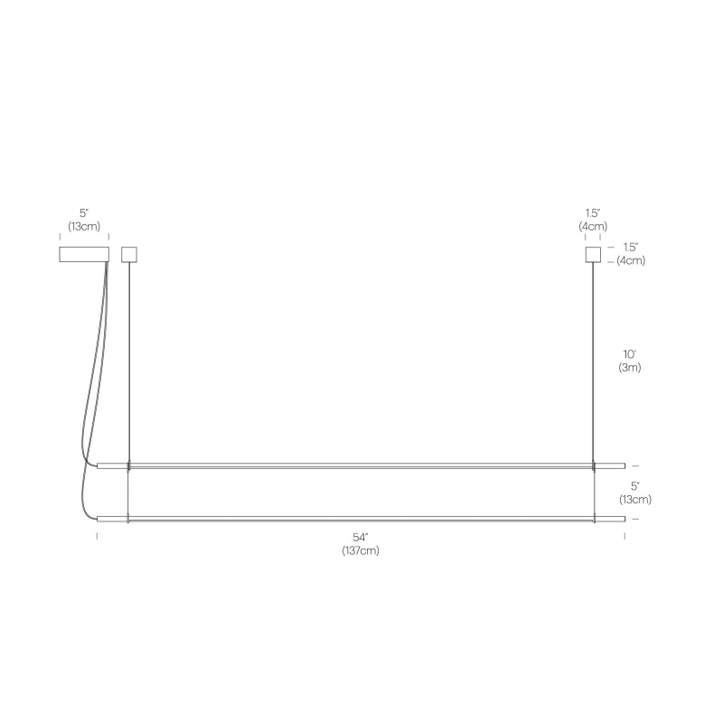 Pablo Designs T.O 2 Stack LED Pendant