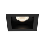 Eurofase TGO1ST Tango 1 Light 15W Square LED Fixed Downlight with Trim, Solite Lens - Black