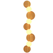 Accord 4224 Luna 4-lt 47" Tall Wall Lamp - Teak