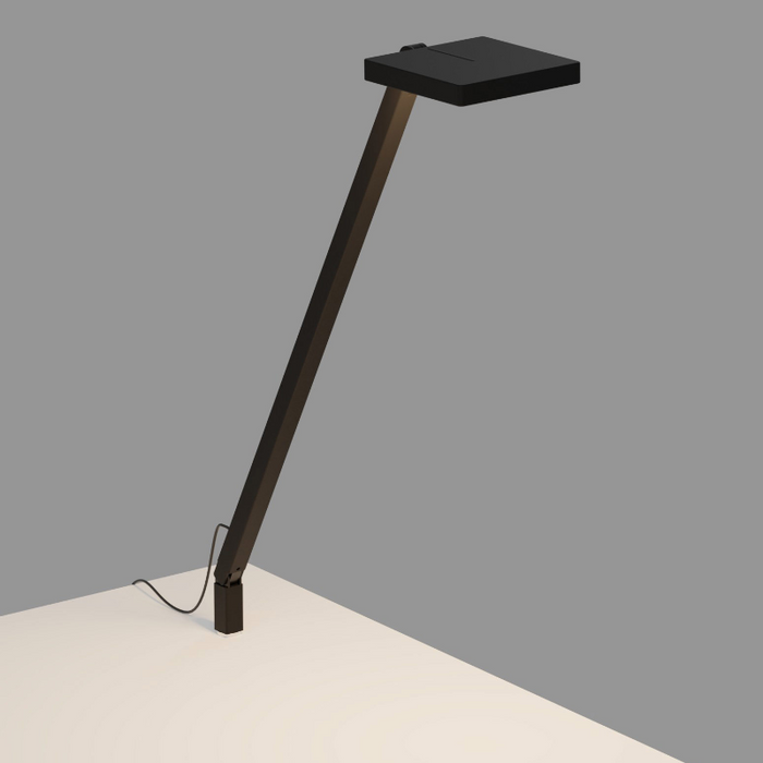 Koncept FCD-1 Focaccia Solo LED Desk Lamp - Matte Black/Through-Table Mount