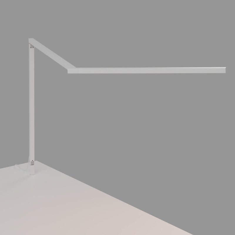 Koncept ZBD3000 Z-Bar Gen 4 LED Desk Lamp - Matte White/Through-Table Mount