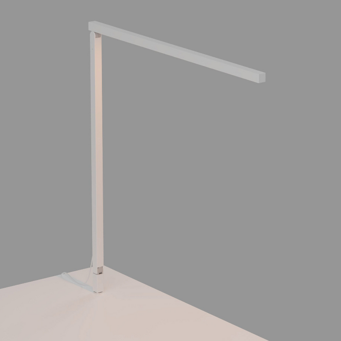 Koncept ZBD1000 Z-Bar Solo Gen 4 LED Desk Lamp - Matte White/Through-Table Mount