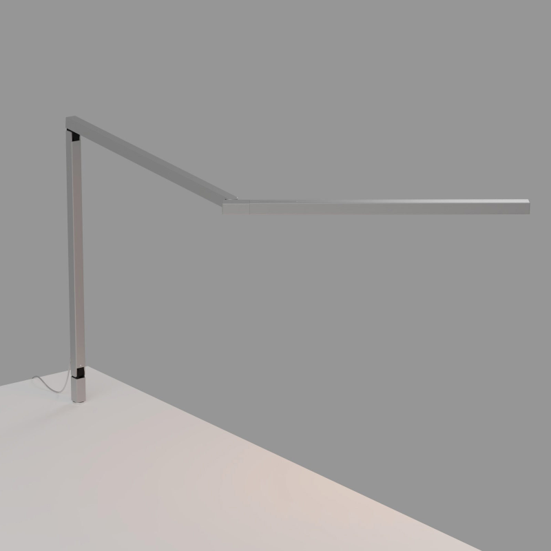 Koncept ZBD3100 Z-Bar Mini Gen 4 LED Desk Lamp - Silver/Through-Table Mount