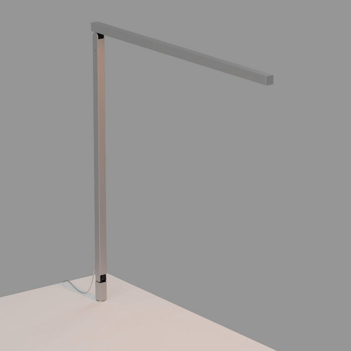 Koncept ZBD1000 Z-Bar Solo Gen 4 LED Desk Lamp - Silver/Through-Table Mount