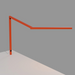 Koncept ZBD3100 Z-Bar Mini Gen 4 LED Desk Lamp - Matte Orange/Through-Table Mount