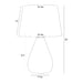 Arteriors Tiber 1-lt 30" Tall Table Lamp