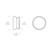 Pablo Designs Totem Puck LED Wall Sconce, 3CCT Selectable