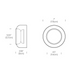 Pablo Designs Totem LED Wall Sconce, 3CCT Selectable