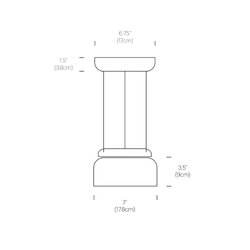 Pablo Designs Totem Mini 7" Down LED Pendant E