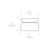 Pablo Designs Totem Mini 7" LED Flush Mount