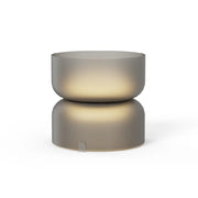 Pablo Designs Totem Mini 7" LED Table Light - Etched Smoke