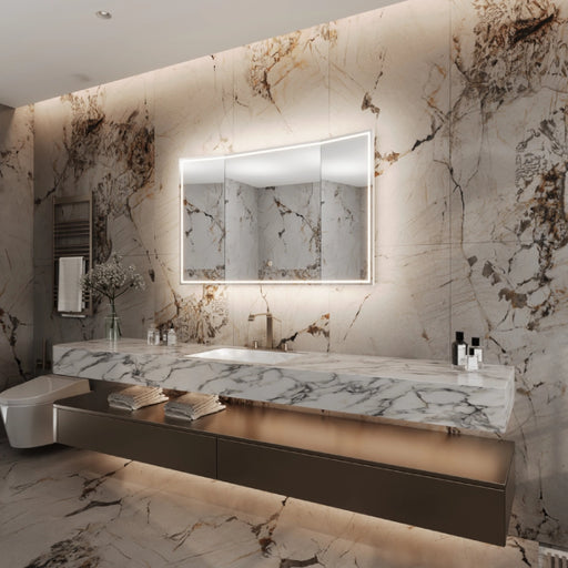 Paris Mirror Trifold 48" x 30" LED Front-Lit Mirror, 3CCT Selectable