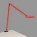 Koncept FCD-2 Focaccia LED Desk Lamp - Matte Fire Red/Two-piece Clamp