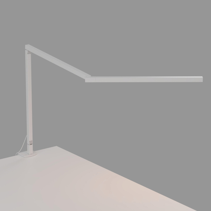 Koncept ZBD3100 Z-Bar Mini Gen 4 LED Desk Lamp - Matte White/Two-piece Clamp