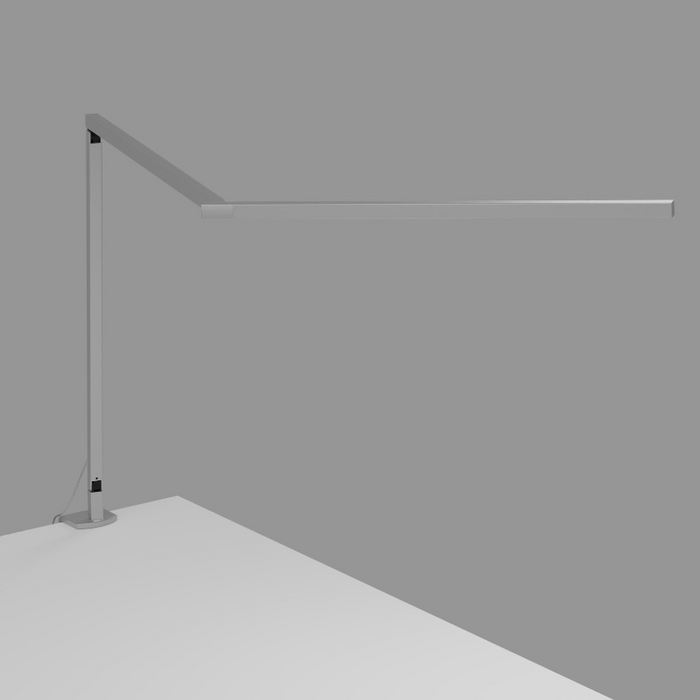 Koncept ZBD3000 Z-Bar Gen 4 LED Desk Lamp - Silver/Two-piece Clamp