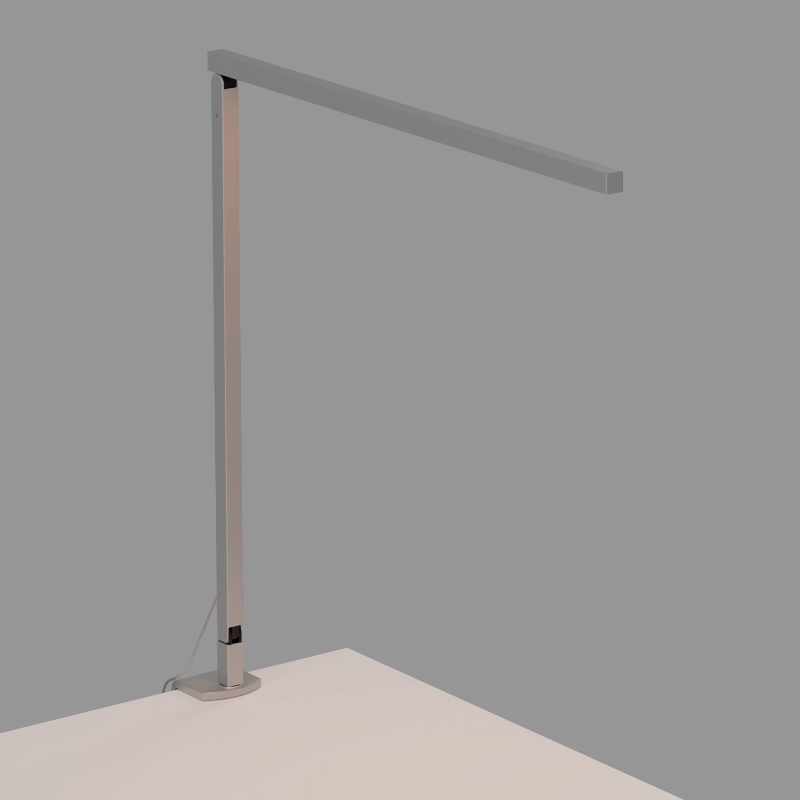 Koncept ZBD1000 Z-Bar Solo Gen 4 LED Desk Lamp - Silver/Two-piece Clamp
