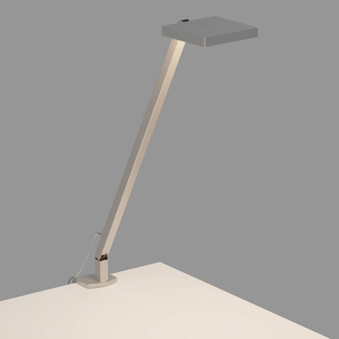 Koncept FCD-1 Focaccia Solo LED Desk Lamp - Silver/Two-piece Clamp