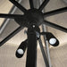 Focus Industries UL03LED Aluminum 3-lt MR8 LED Umbrella Light, 12V - Black Texture