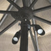 Focus Industries UL03LED Aluminum 3-lt MR8 LED Umbrella Light, 12V - Rust