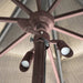 Focus Industries UL03LED Aluminum 3-lt MR8 LED Umbrella Light, 12V - Weathered Brown