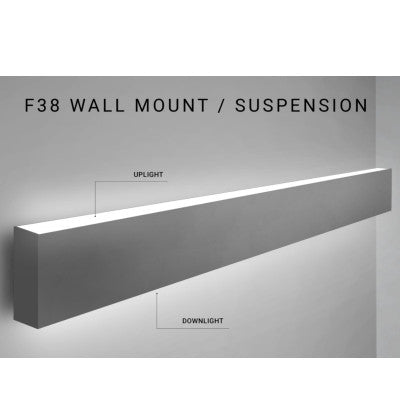 Eurofase F38 Wall Mount / Suspension  Up & Downlight Light, LED Architectural Linear, 120-277V/347V