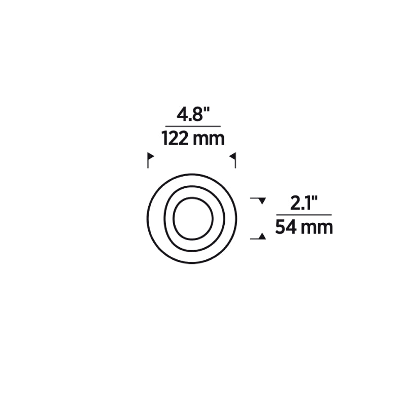 Verse 3" Round Wall Wash Flanged Trim