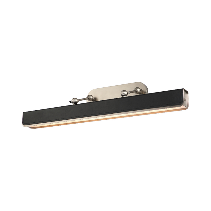 Alora PL307931 Valise Picture 1-lt 32" LED Picture Light with Tuxedo Leather - Aged Nickel/Tuxedo Leather