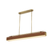 Alora PD307960 Valise 1-lt 60" LED Pendant - Vintage Brass/Cognac Leather