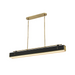 Alora PD307960 Valise 1-lt 60" LED Pendant - Vintage Brass/Tuxedo Leather