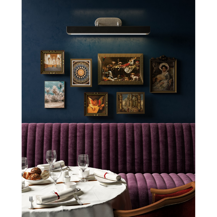 Alora PL307931 Valise Picture 1-lt 32" LED Picture Light with Tuxedo Leather