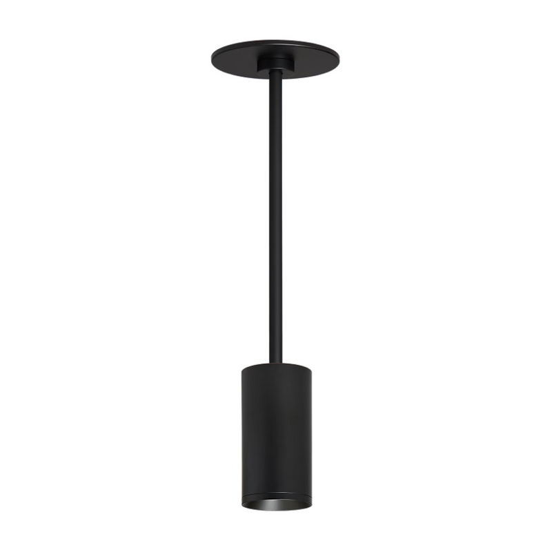 Element EC3R 3" 12W Wall Wash LED Cylinder, Warm Dim, Pendant Mount - Black