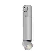 ENTRA 2" 12W Adjustable LED Cylinder, Warm Dim, Conduit Mount - Brushed Aluminum