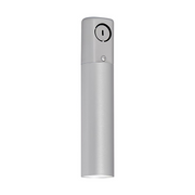 ENTRA 2" 12W Fixed LED Cylinder, Warm Dim, Conduit Mount - Brushed Aluminum