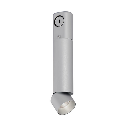ENTRA 2" 12W Adjustable LED Cylinder, Conduit Mount - Brushed Aluminum