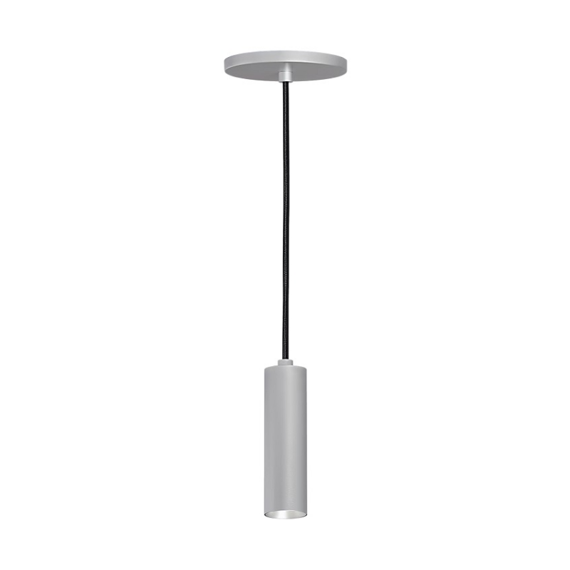 ENTRA 2" 12W Fixed LED Cylinder, Cord Mount - Brushed Aluminum