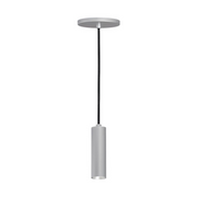 ENTRA 2" 12W Fixed LED Cylinder, Warm Dim, Cord Mount - Brushed Aluminum