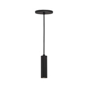 ENTRA 2" 8W Fixed LED Cylinder, Warm Dim, Cord Mount - Black