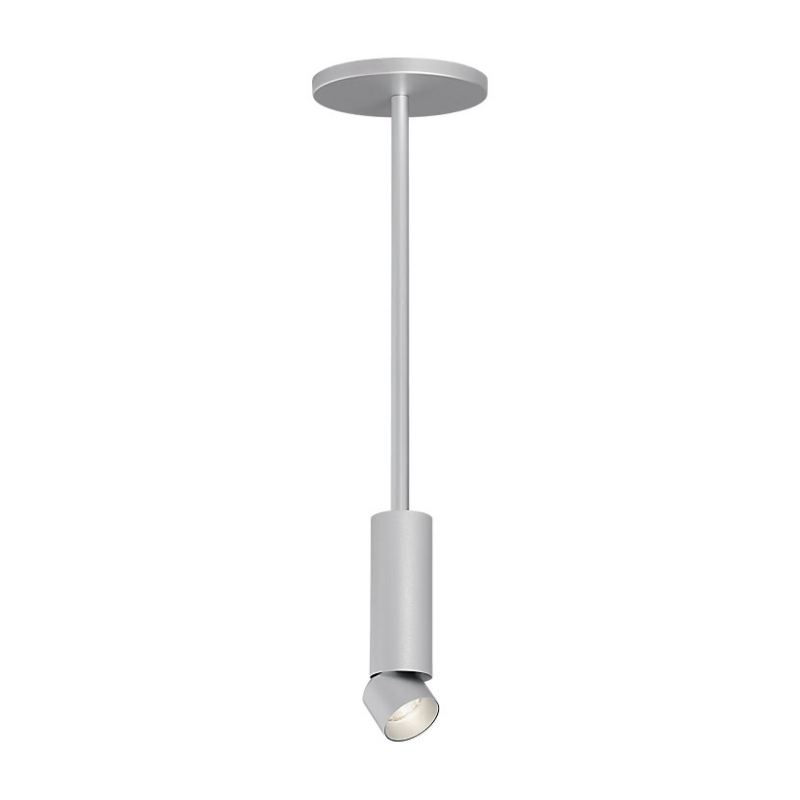 ENTRA 2" 12W Adjustable LED Cylinder, Pendant Mount - Brushed Aluminum