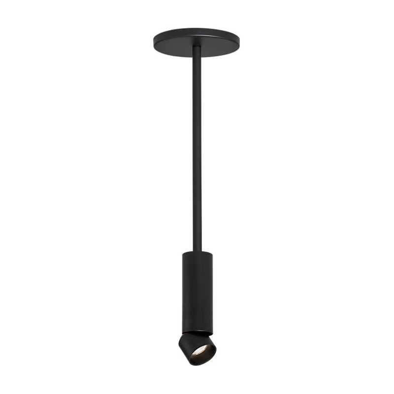 ENTRA 2" 12W Adjustable LED Cylinder, Pendant Mount - Black