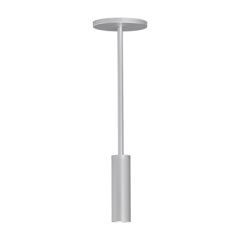 ENTRA 2" 12W Fixed LED Cylinder, Warm Dim, Pendant Mount - Brushed Aluminum