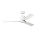 Visual Comfort 3CCSM54 Cleancut Smart 54" Ceiling Fan with LED Light Kit - Matte White