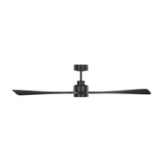 Visual Comfort 3TRLSM60 Trillium Smart 60" Indoor/Outdoor Ceiling Fan with LED Light Kit-Midnight Black