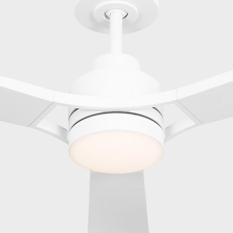 Visual Comfort 3TRLSM60 Trillium Smart 60" Indoor/Outdoor Ceiling Fan with LED Light Kit-Matte White