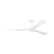 Visual Comfort 3TRLSM60 Trillium Smart 60" Indoor/Outdoor Ceiling Fan with LED Light Kit-Matte White