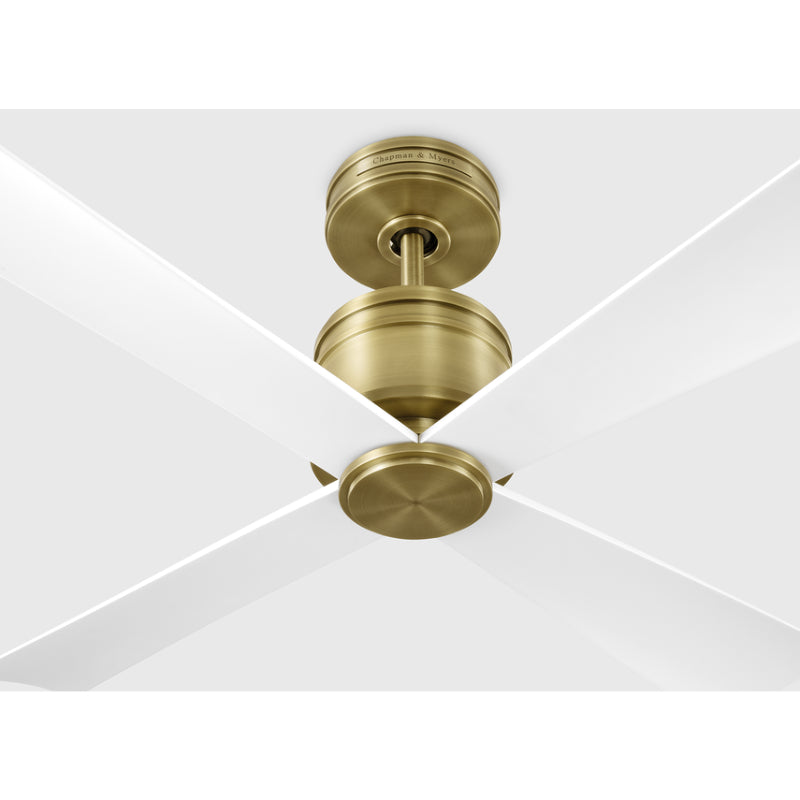 Visual Comfort 4LNCR44 Launceton 44" Ceiling Fan - Hand Rubbed Antique Brass