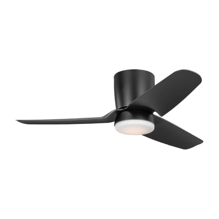 Visual Comfort 3CGHR44 Colgin 44" Hugger Ceiling Fan with LED Light Kit - Midnight Black