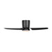 Visual Comfort 3CGHR44 Colgin 44" Hugger Ceiling Fan with LED Light Kit - Midnight Black
