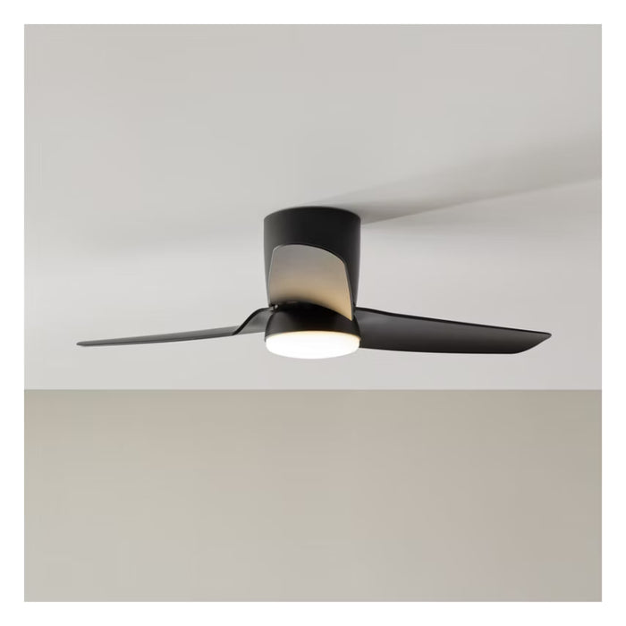 Visual Comfort 3CGHR44 Colgin 44" Hugger Ceiling Fan with LED Light Kit - Midnight Black